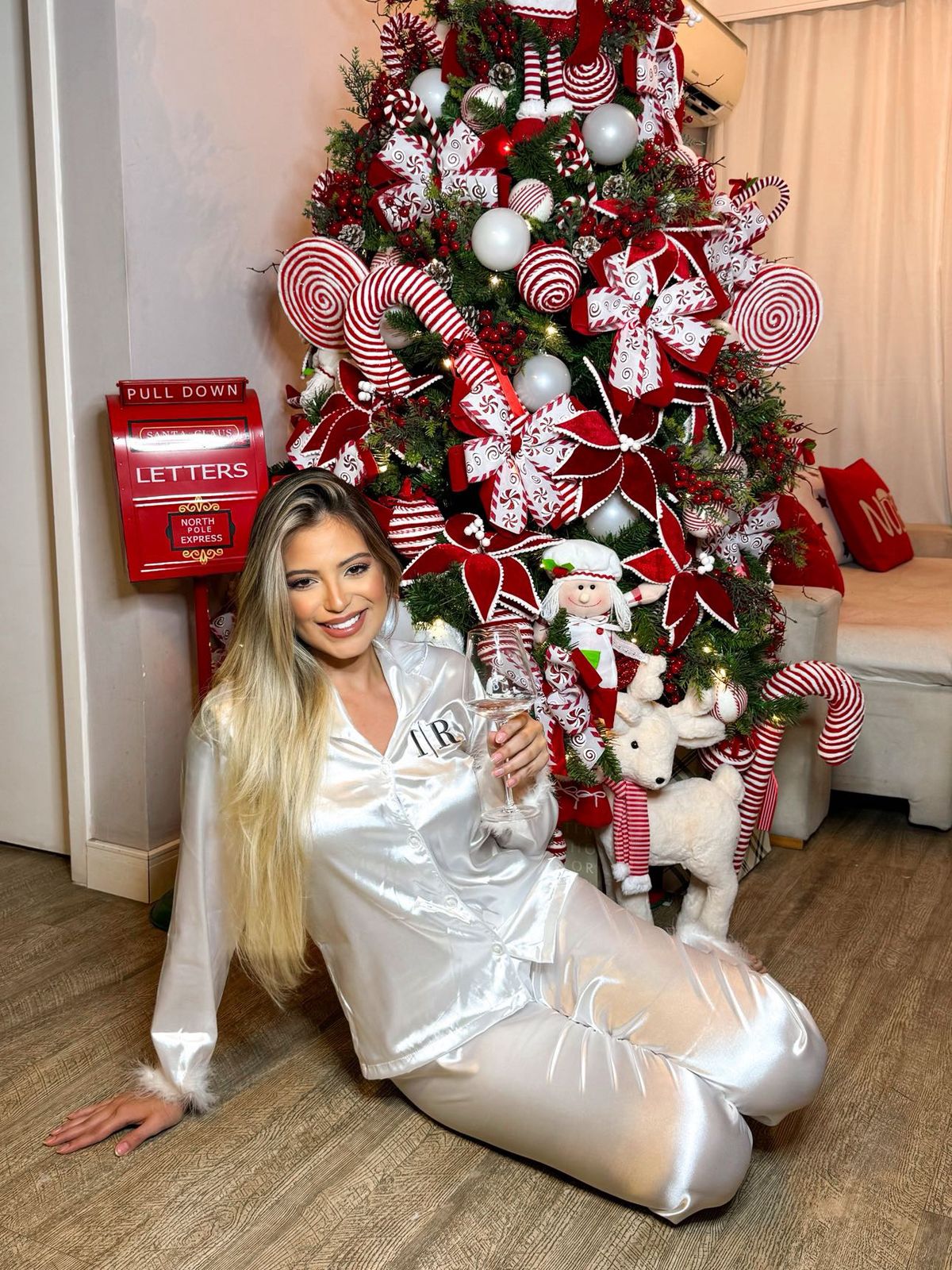 Pijama Noiva Comprido Branco Personalizado com Plumas With My Name