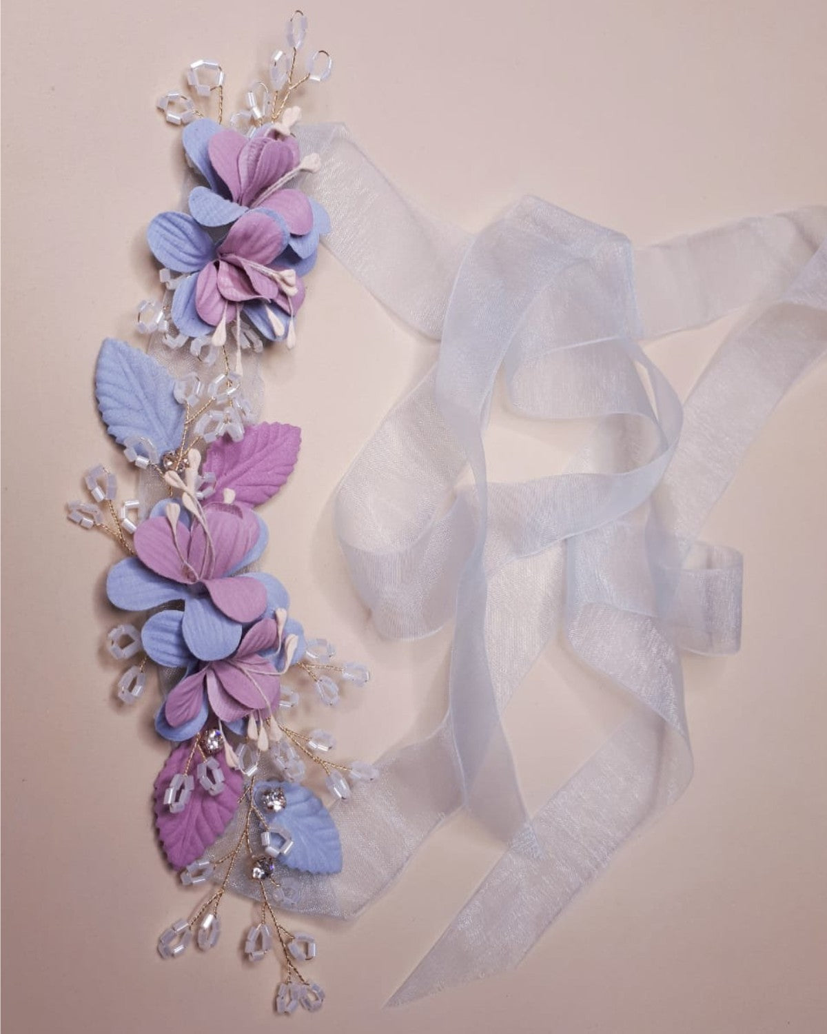 Tiara Infantil para Daminhas Marie com Flores Narcisa Acessórios