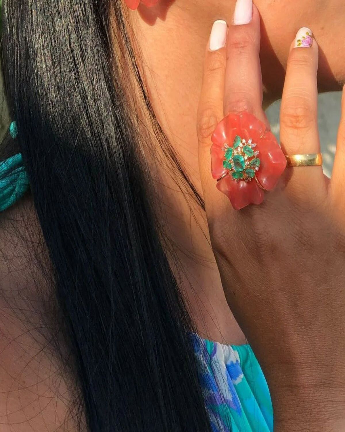 Conjunto Flor De Verano Ajustável Festa Adriana Leite Joias
