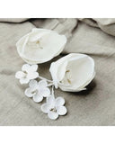 Par de Flores de Noiva White Dream Narcisa Acessórios