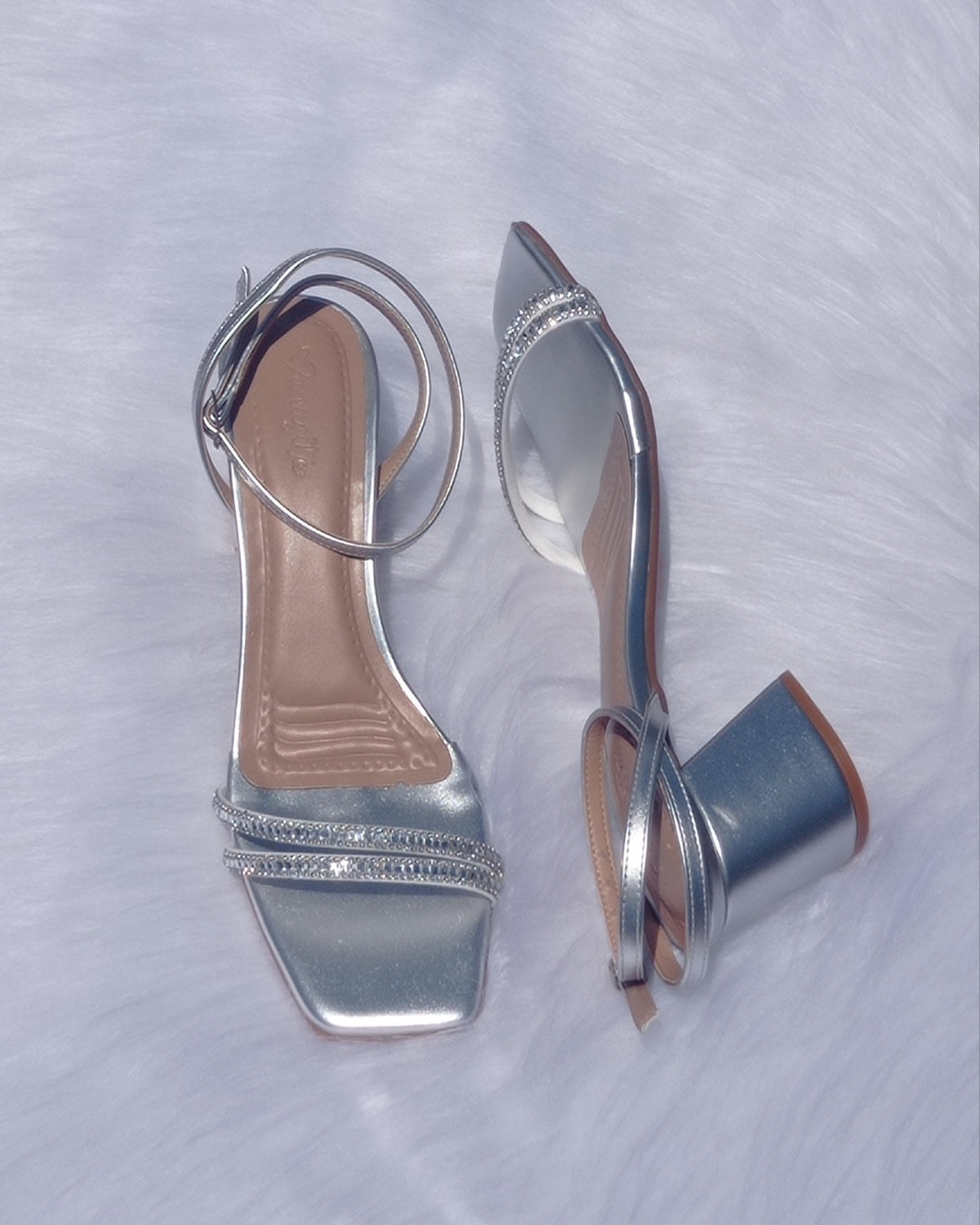 Sandália de Festa Cibele Bloco Manuzita Calçados