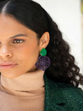 Brinco Horn Roxo Adriana Leite Joias
