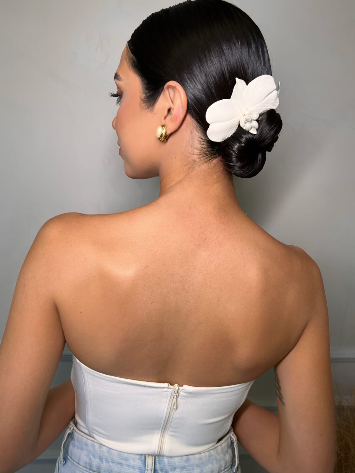 Grampo para Noivas Orquídea Rafaela Duas Damas Noivas