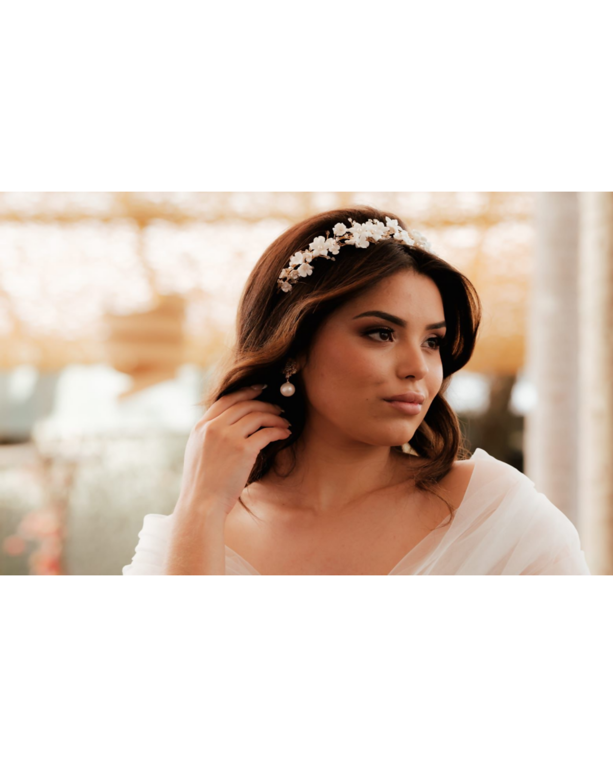 Tiara para Noiva Porcelana Alessandra Cazzaro