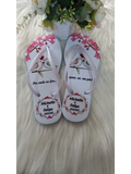 Kit 10 Chinelos de Casamento Personalizado Sem Ponto de Luz Lele Personalizados