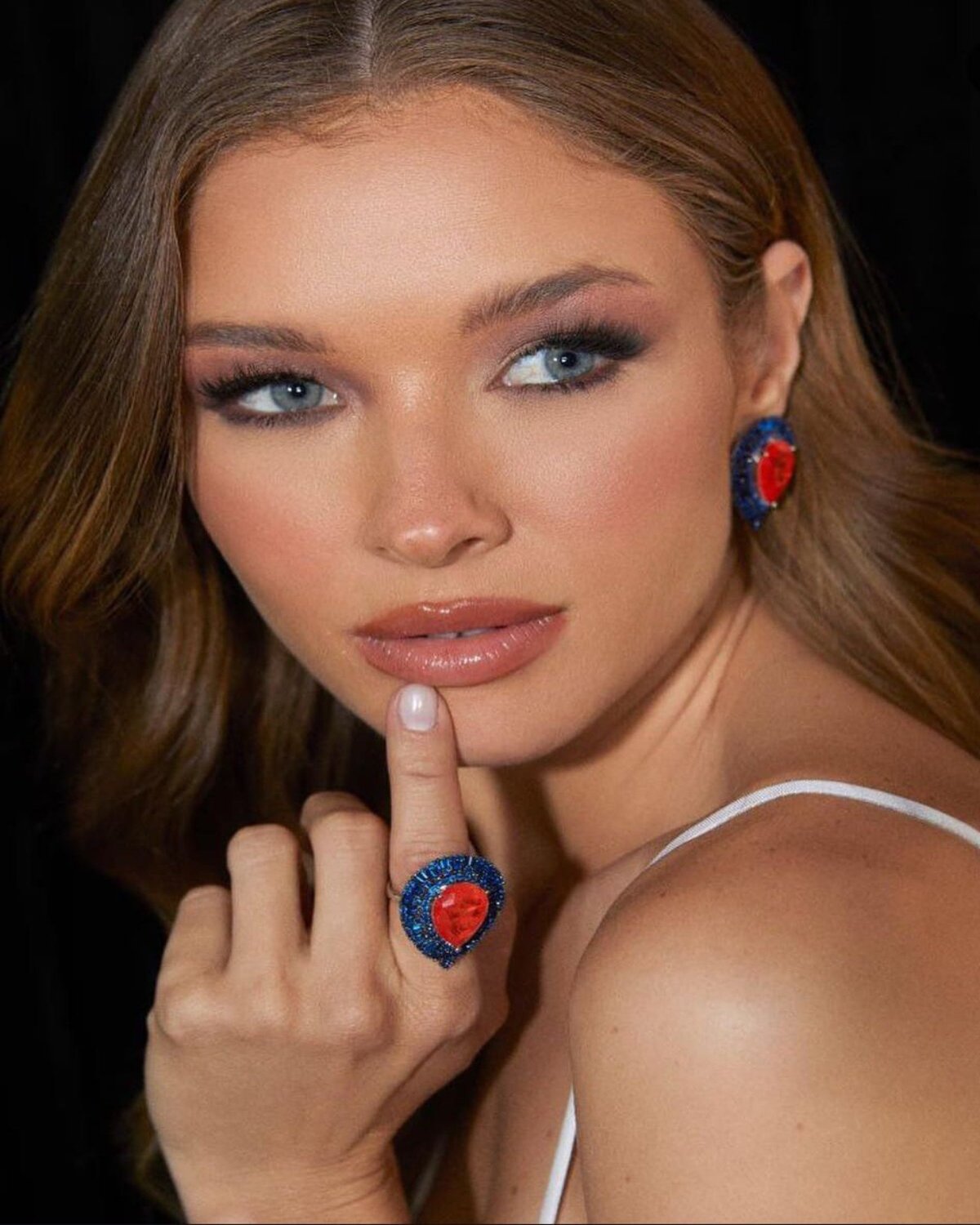 Conjunto Festa Orange Aro Ajustável Adriana Leite Jóias