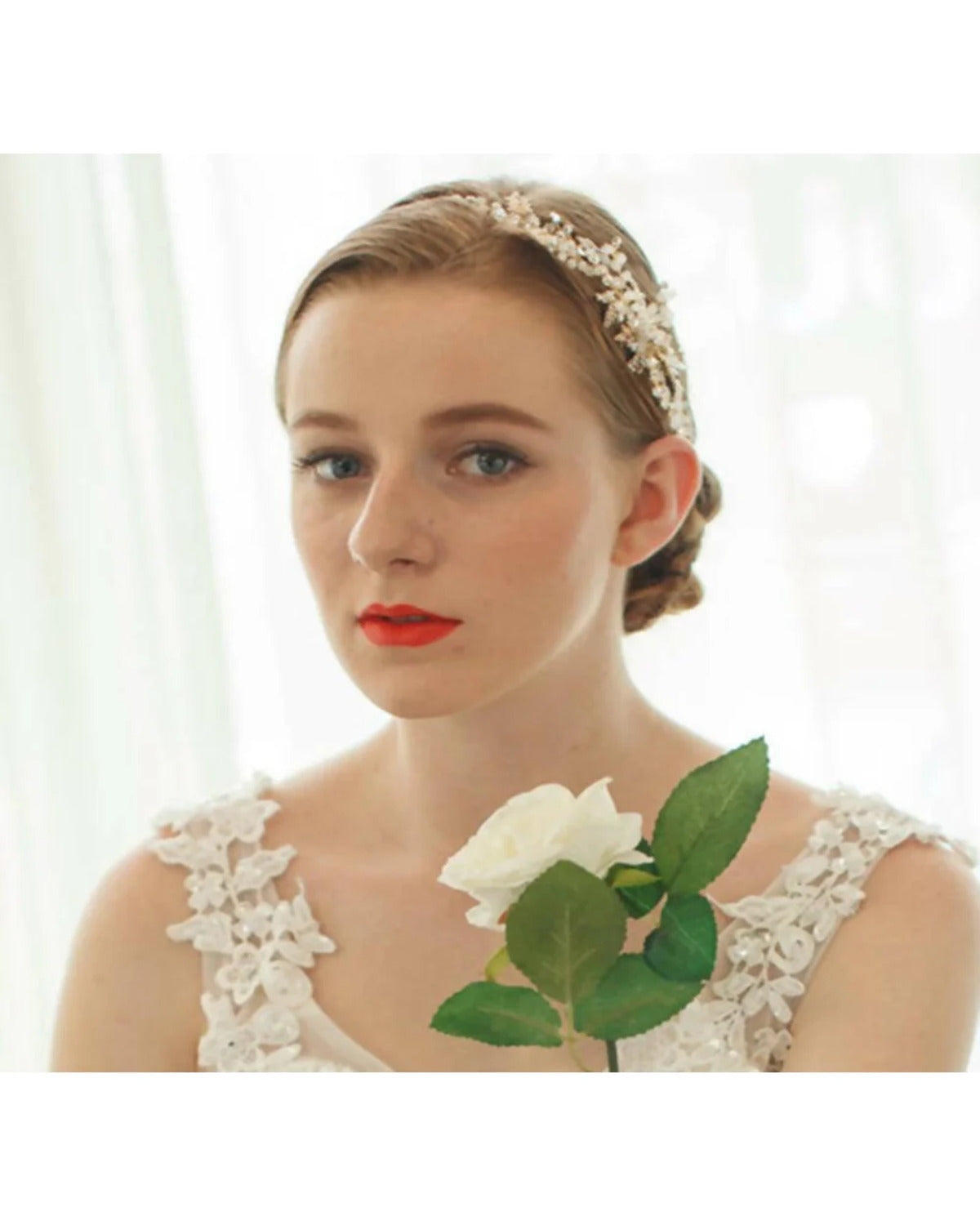 Arranjo de Noiva Bárbara Narcisa Acessórios