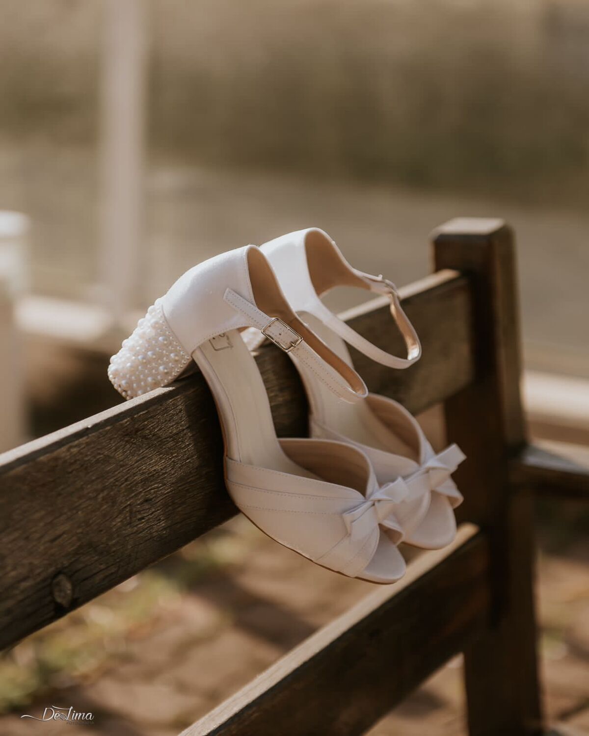 Sandália de Noiva Luana Pérolas Sara Bride