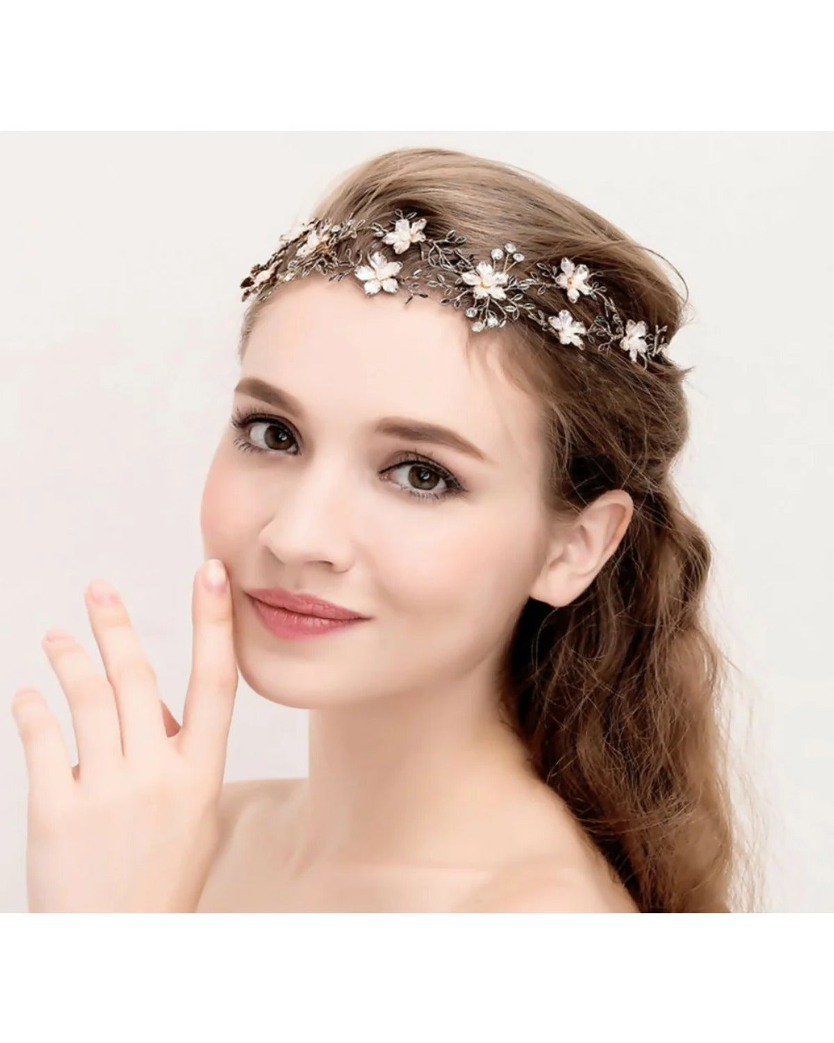 Tiara de Noiva Maresias Narcisa Acessórios