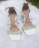 Sandália de Festa Stefânia Cristal Manuzita Calçados