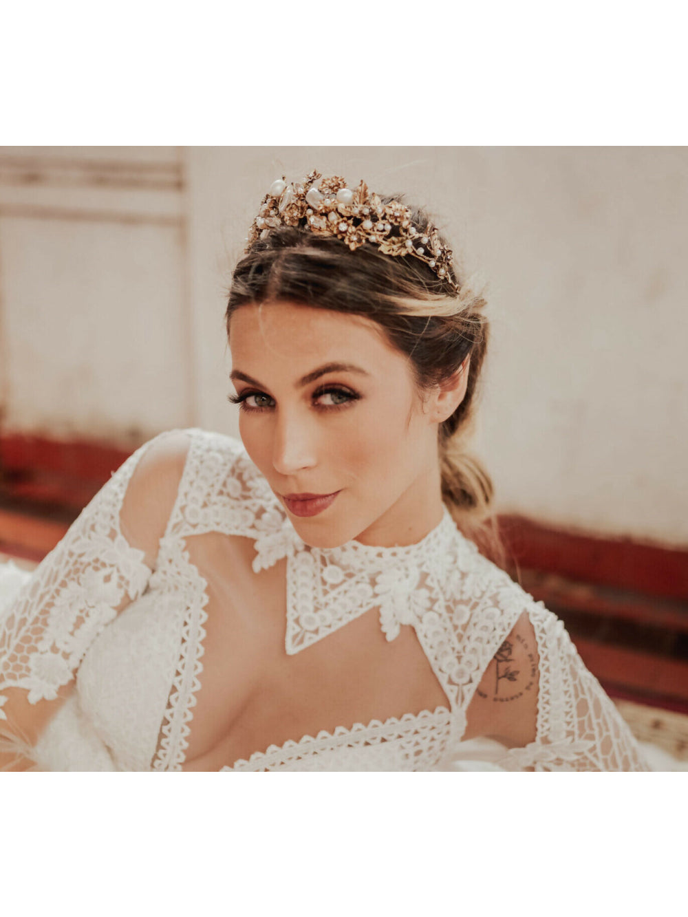 Coroa de Noiva Brunela  Minelli Atelier