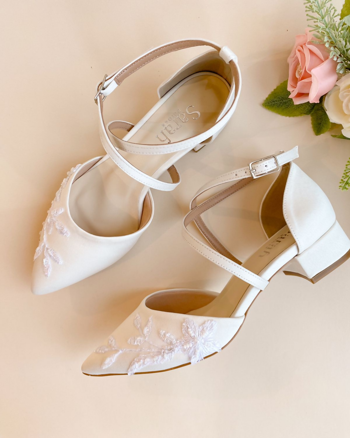 Scarpin de Noiva Júlia Bordado Sara Bride