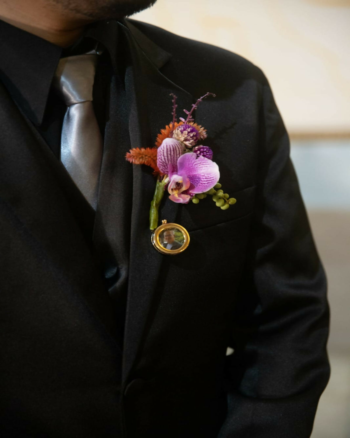 Relicário Para Lapela Redondo Ateliê Fernanda Cristina