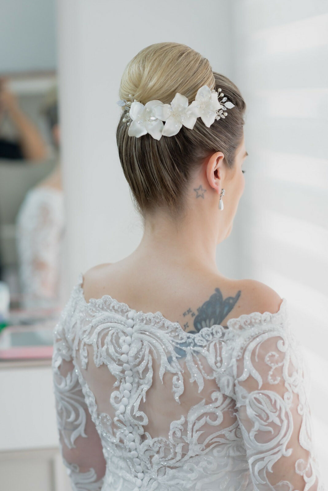 Pente de Noiva Porcelana Fria Pri Grinaldas