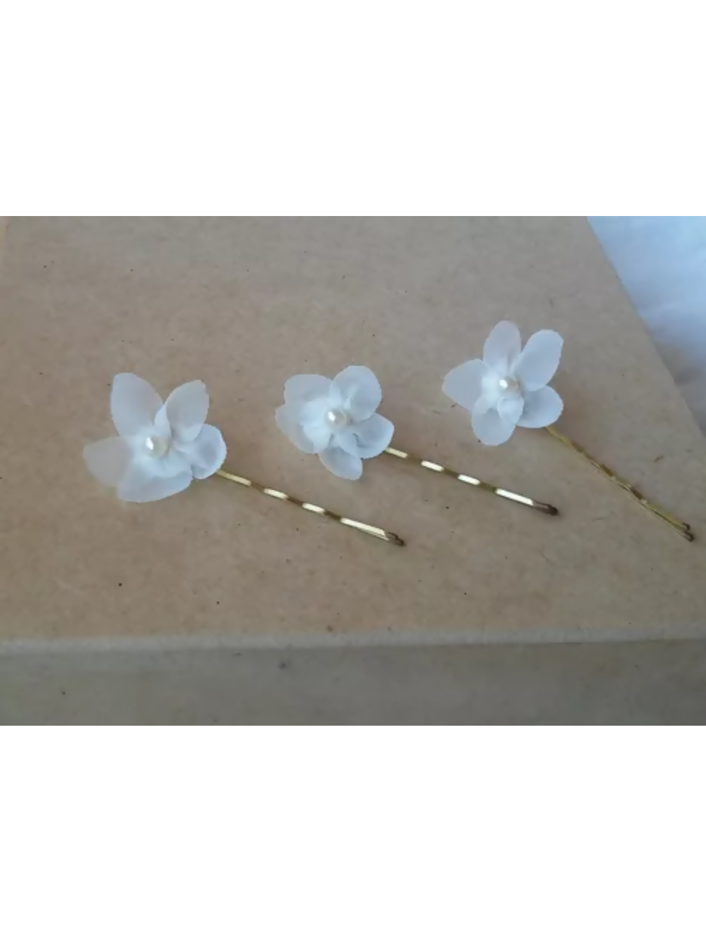 Kit 6 Grampos de Flor Noiva SilFlores