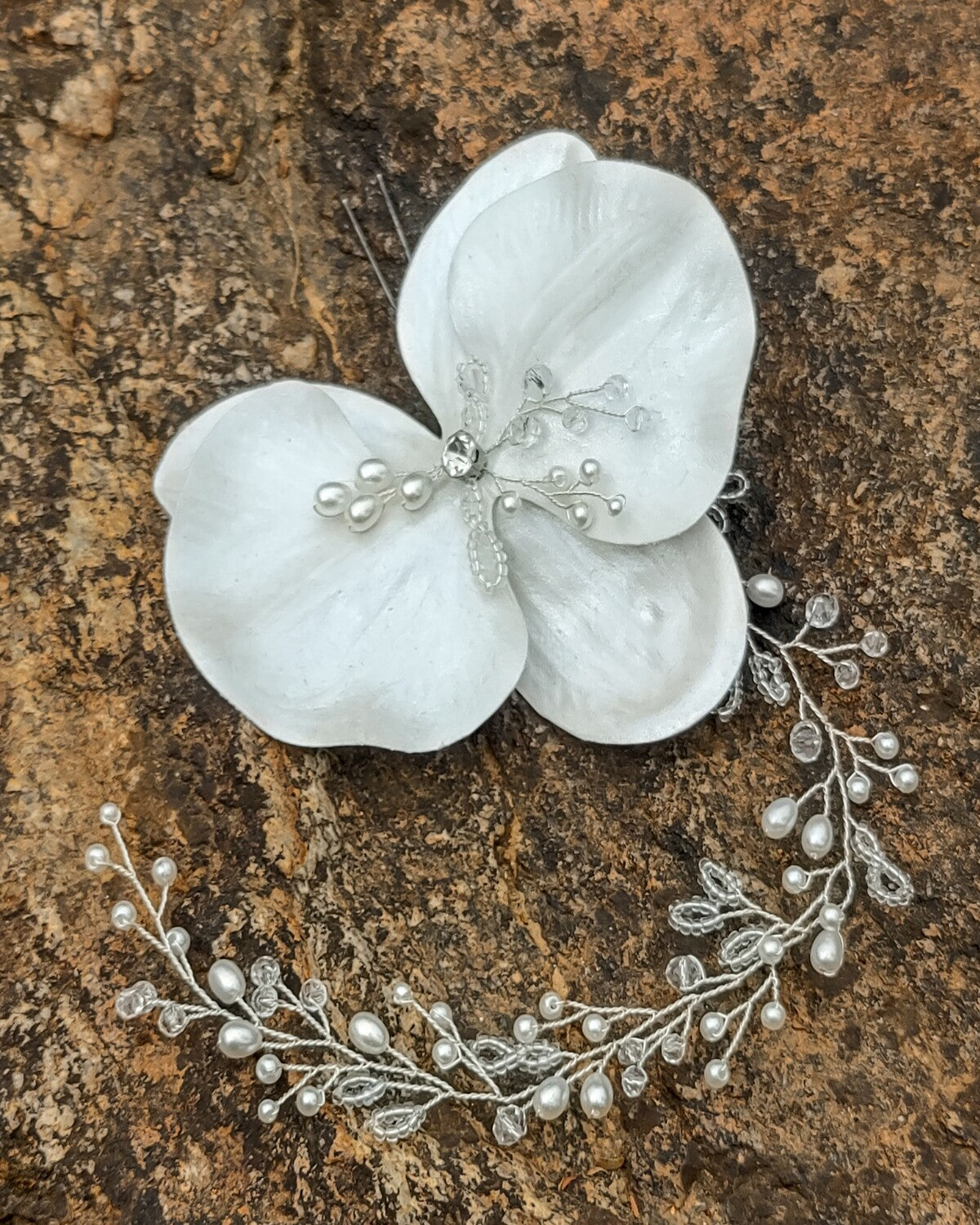 Grinalda Orquídea para Noivas Meu Doce Encanto Casamento
