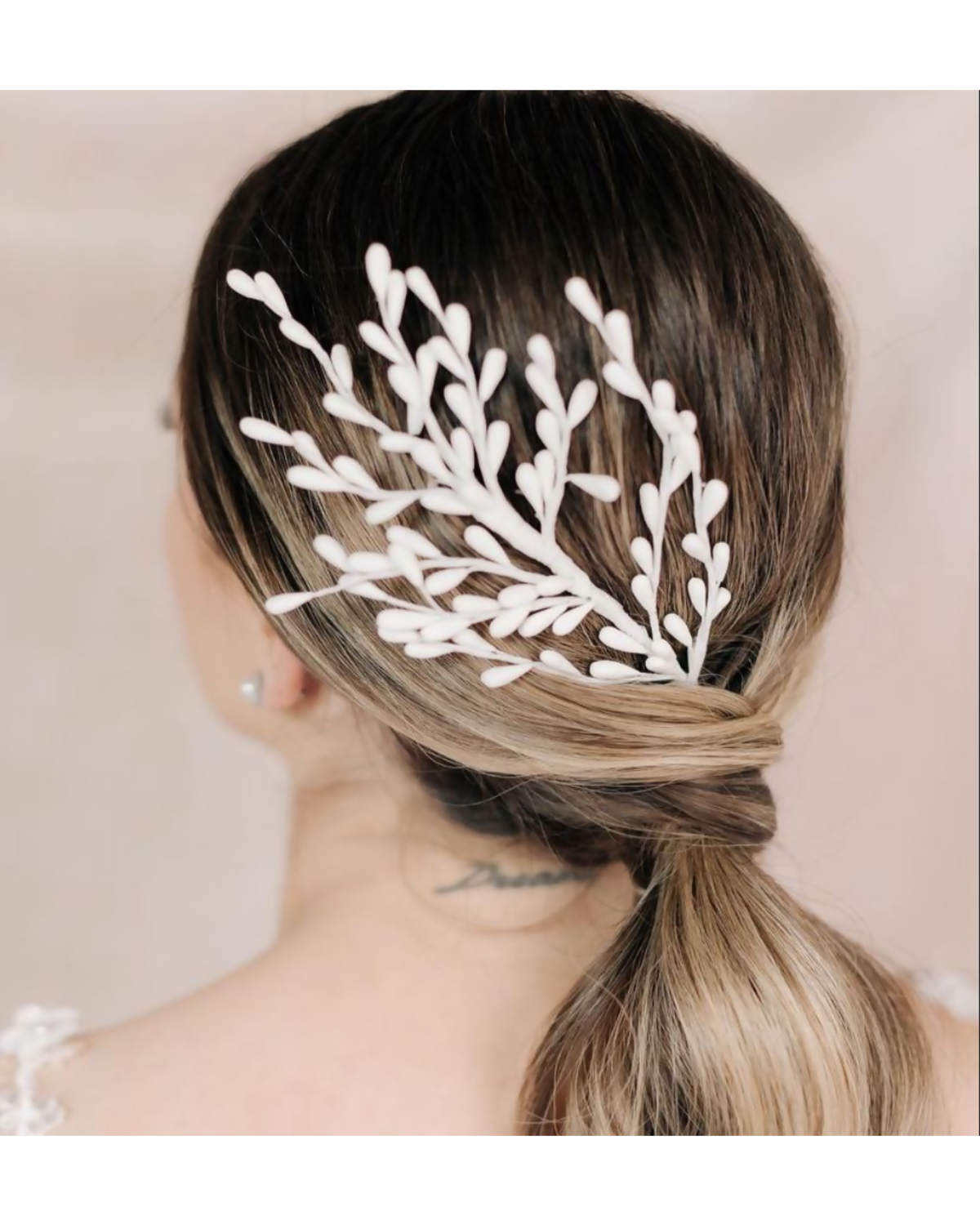 Pente para Noiva Porcelana Fria Alessandra Cazzaro