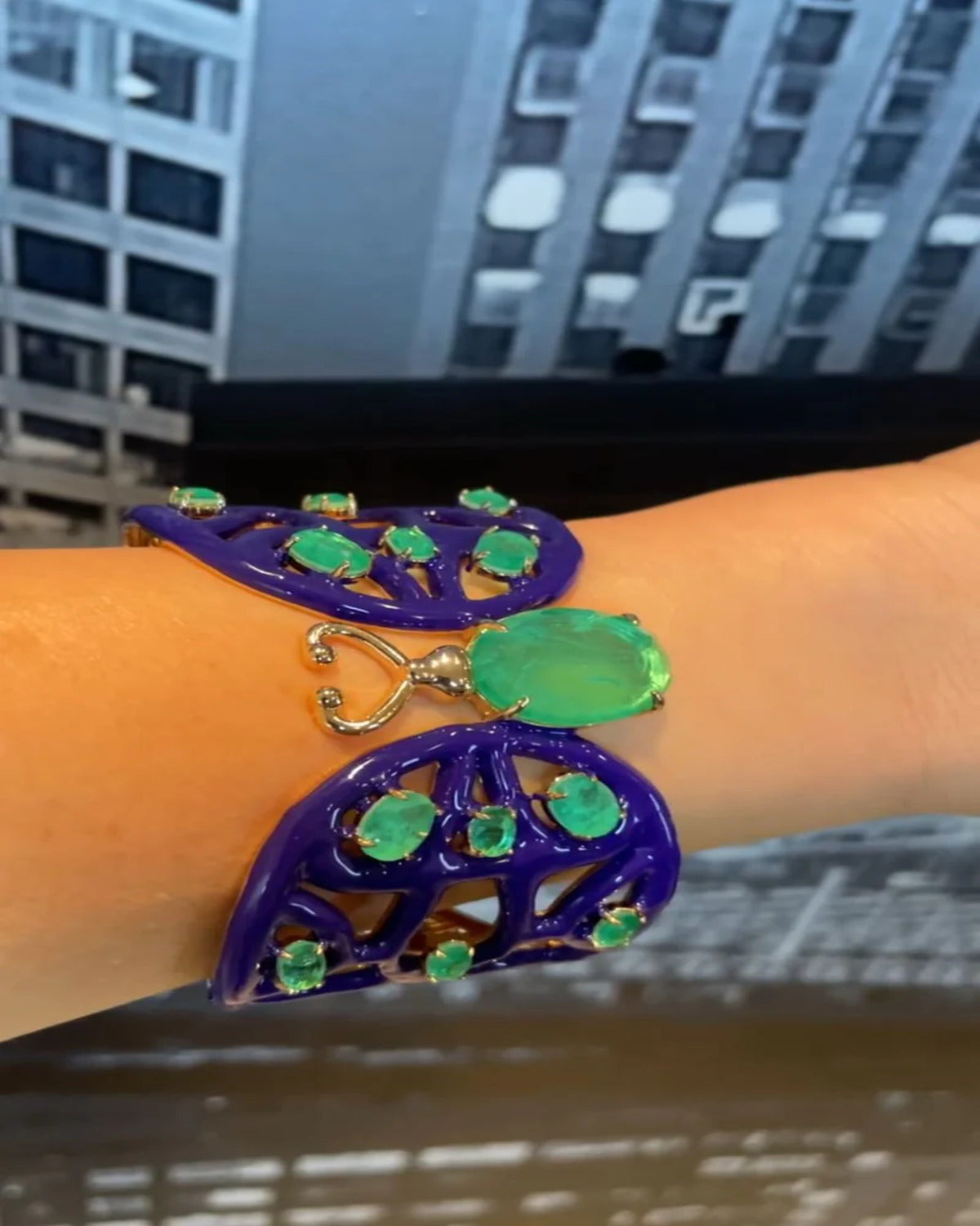 Bracelete Bug Esmaltado Festa Adriana Leite Joias