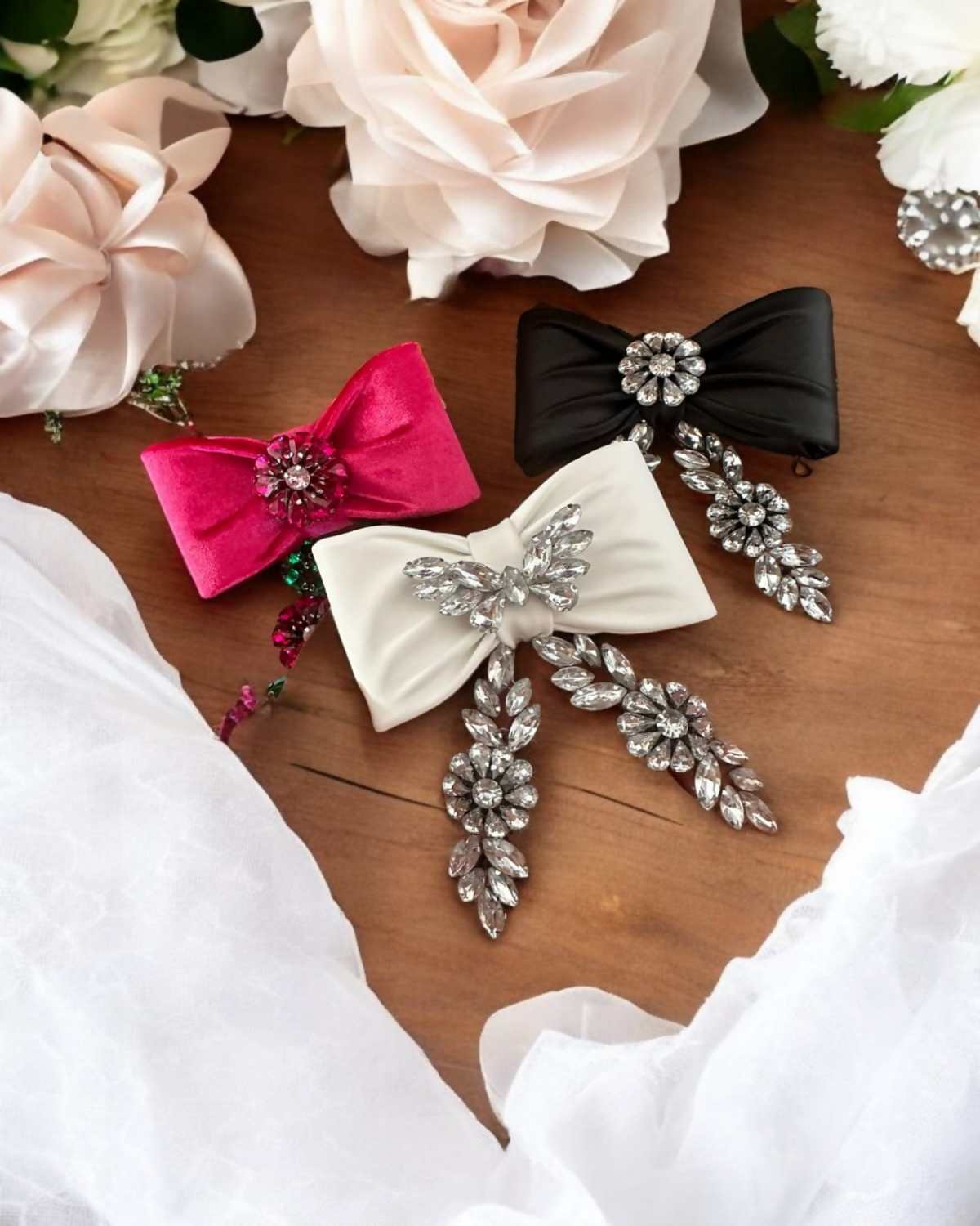 Laços de Cabelo de Noiva e Festa Aline Moura