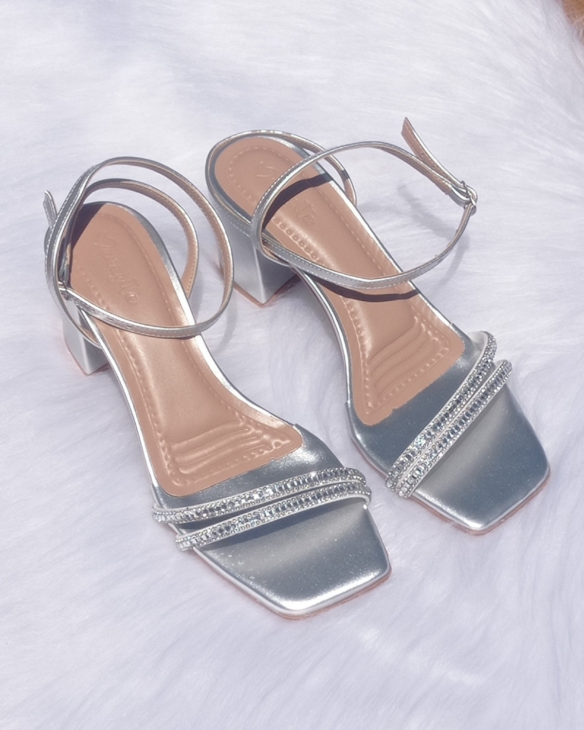 Sandália de Festa Cibele Bloco Manuzita Calçados