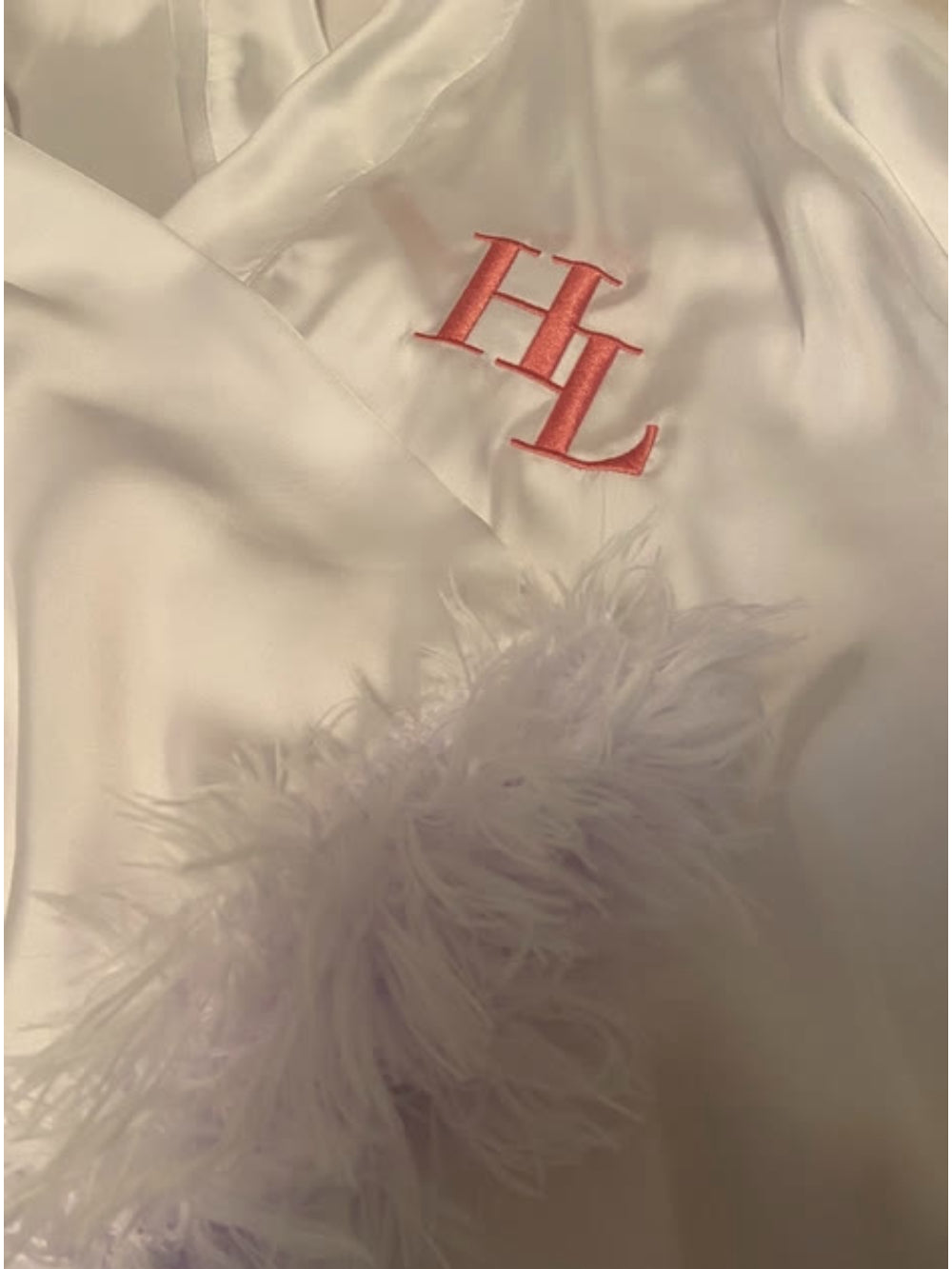 Robe Longo com Plumas Personalizado With My Name