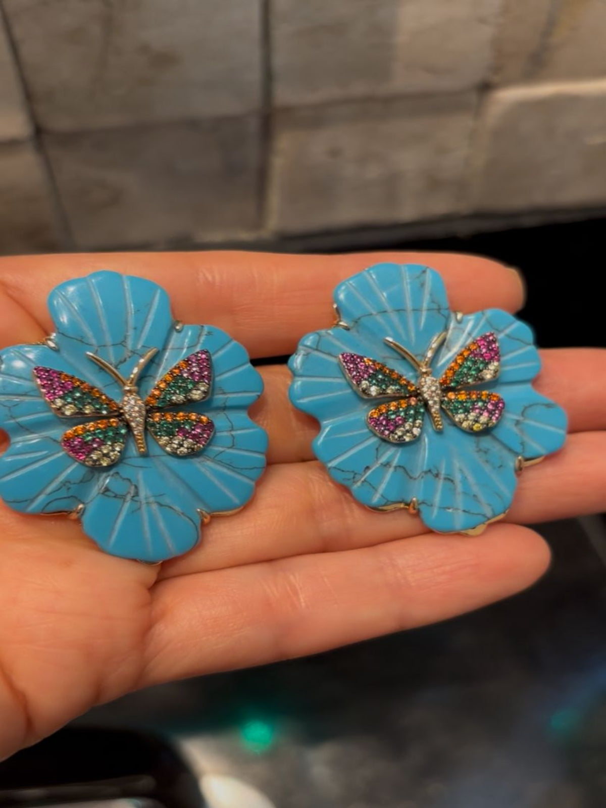 Brinco Borboleta Noivas Adriana Leite Joias