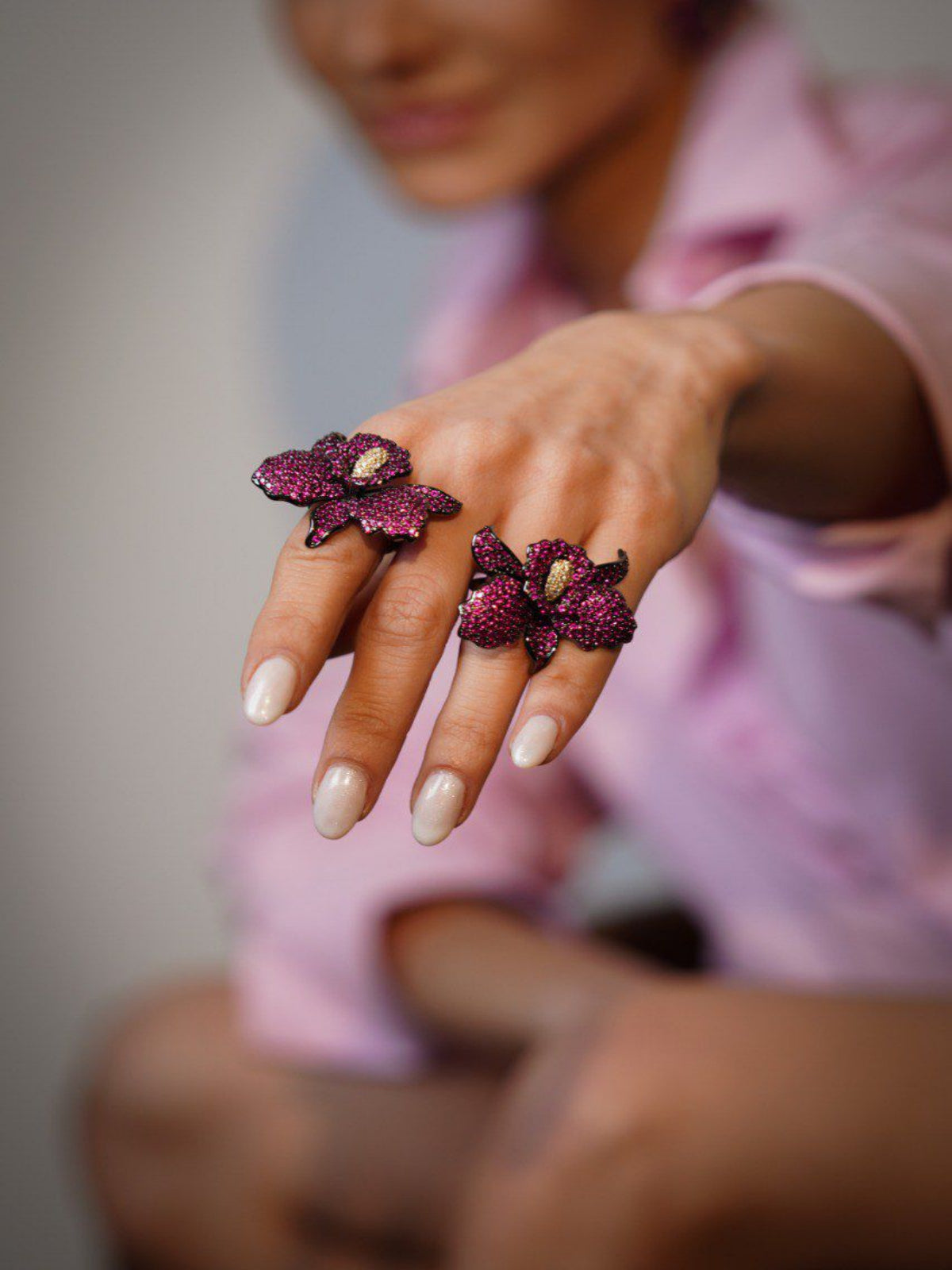 Anel Orquídea Ajustável