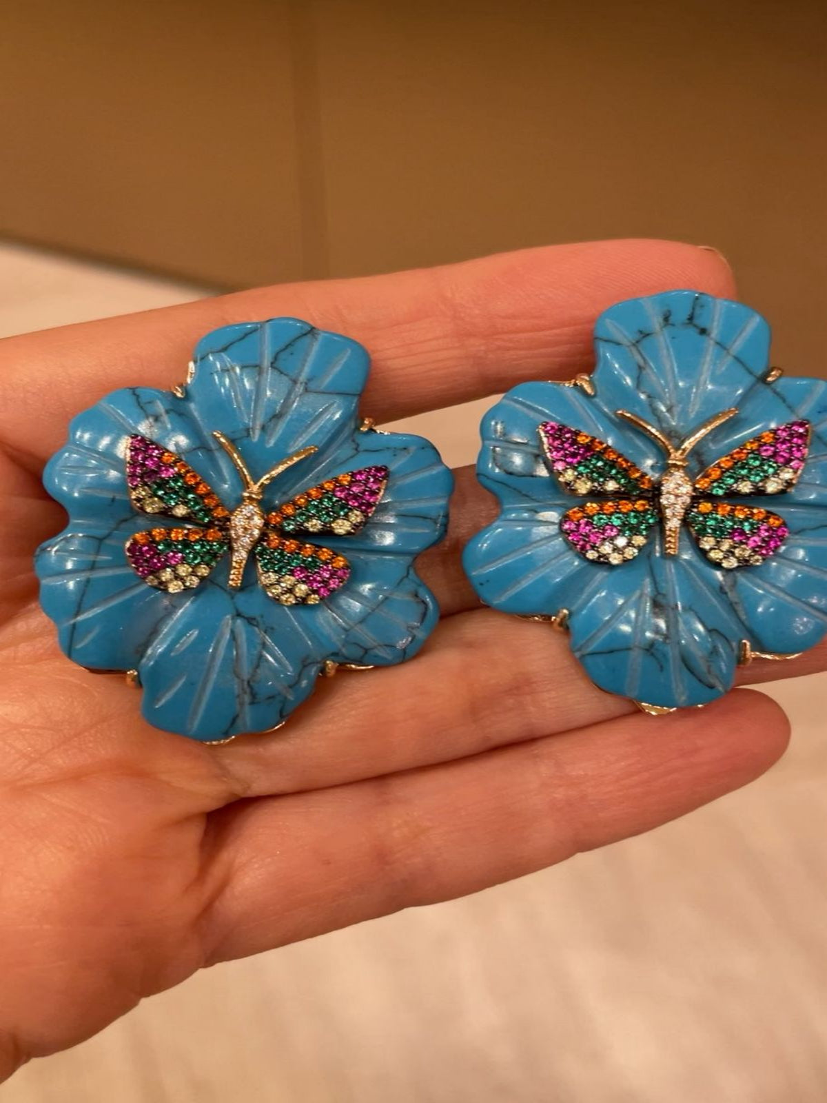 Brinco Borboleta Noivas Adriana Leite Joias