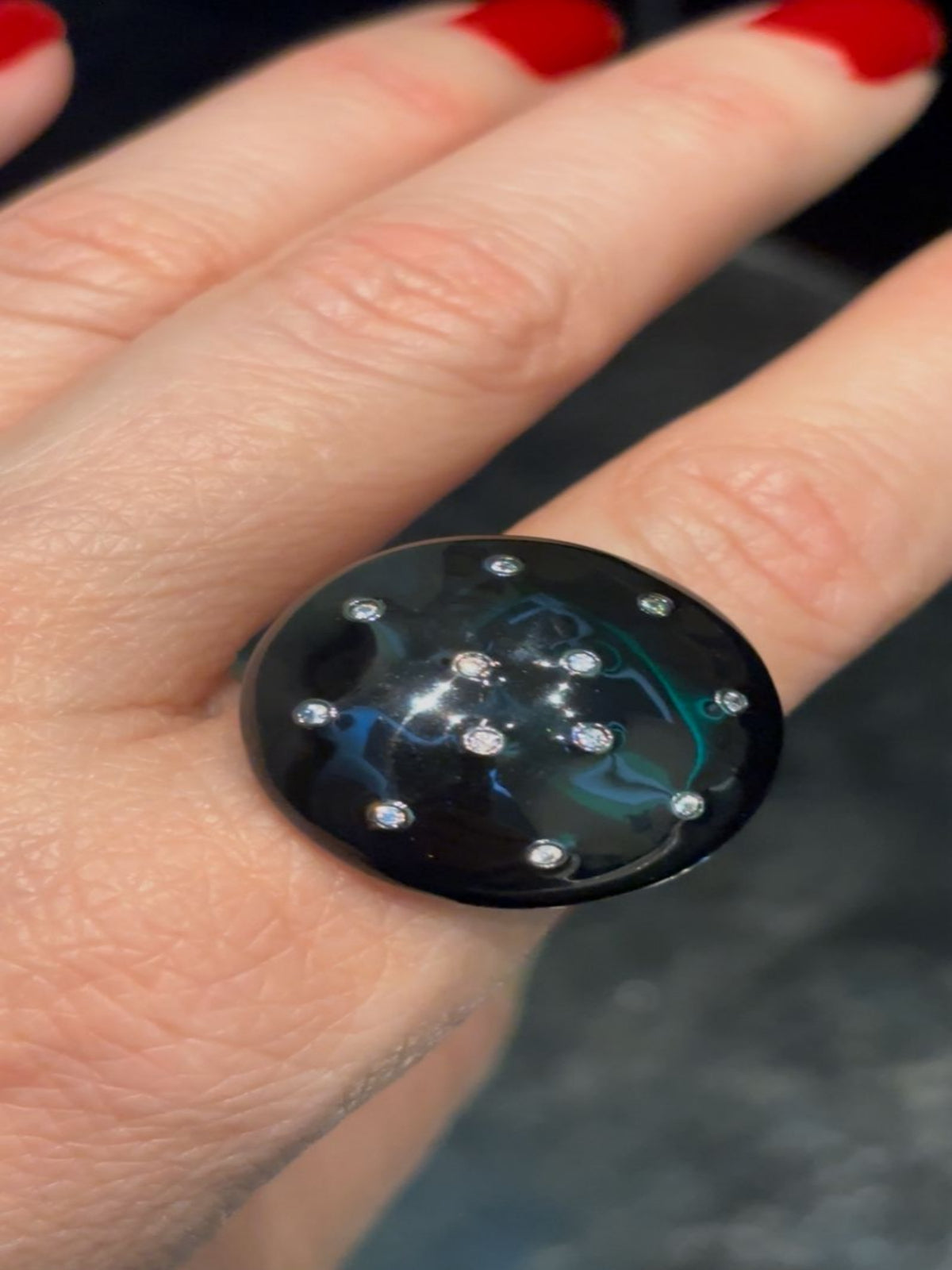 Anel Eclipse Negro Noivas