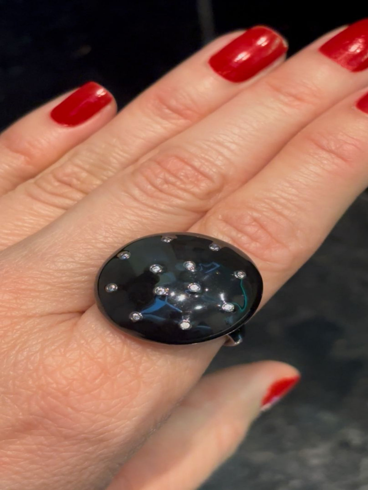 Anel Eclipse Negro Noivas