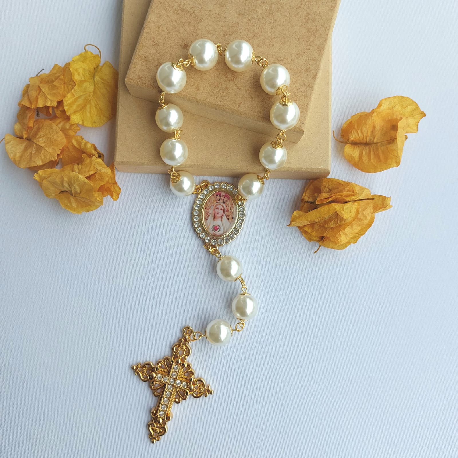 Dezena de Noiva em Pérola Nossa Senhora de Fátima Ateliê Fernanda Cristina