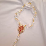Dezena de Noiva em Cristal Nossa Senhora de Fátima Ateliê Fernanda Cristina