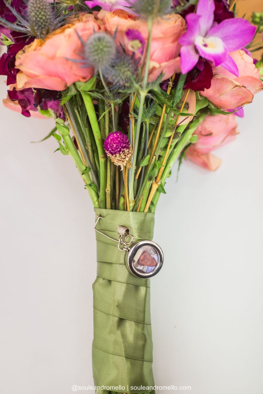 Relicário Para Buquê Redondo Ateliê Fernanda Cristina