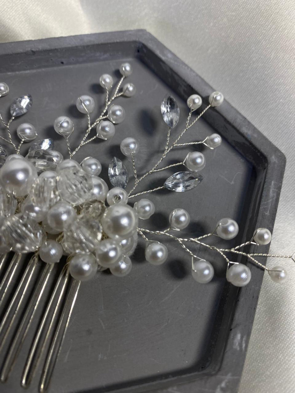 Grinalda de pérolas para noivas românticas Fiancée