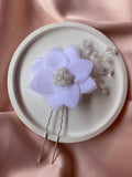 Grampo floral com pérolas leitosas Fiancee