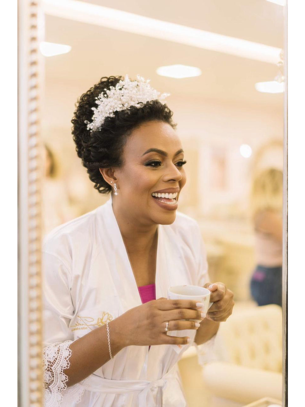 Tiara estilo princesa para noivas Fiancée