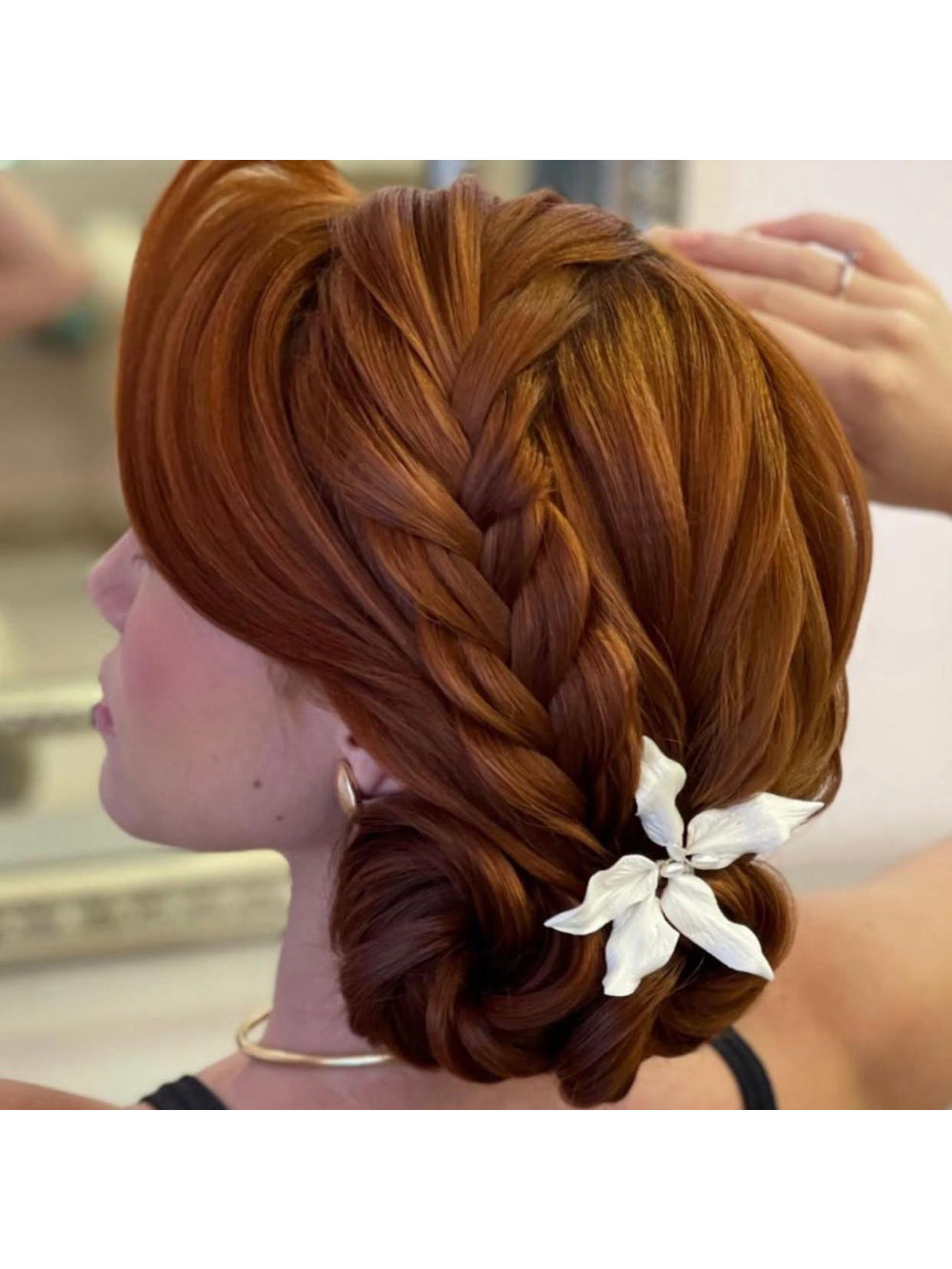 Grampo de cabelo para noivas com estrela Fiancée