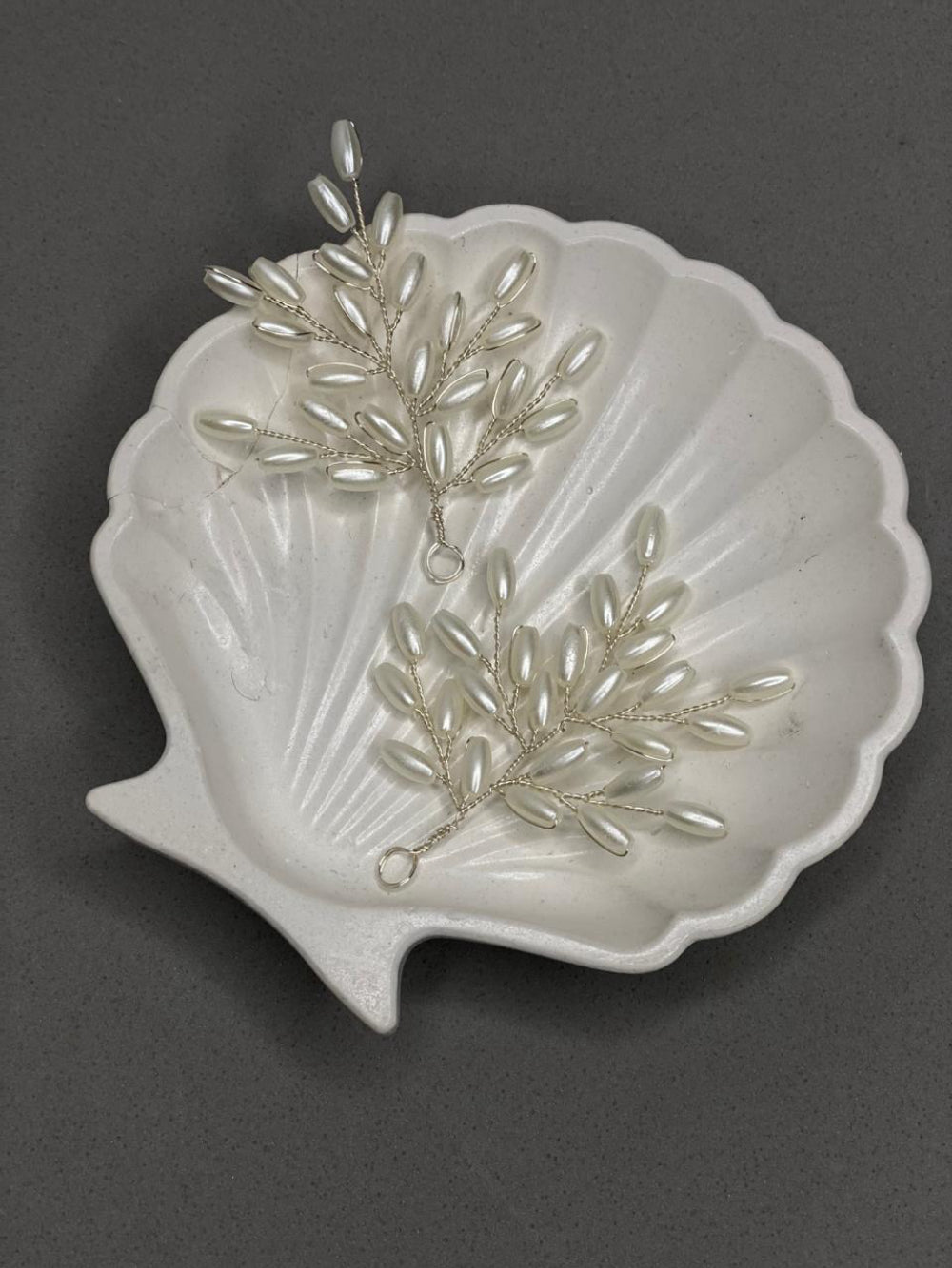 Arranjo de cabelo para noivas em pérola arroz Fiancée