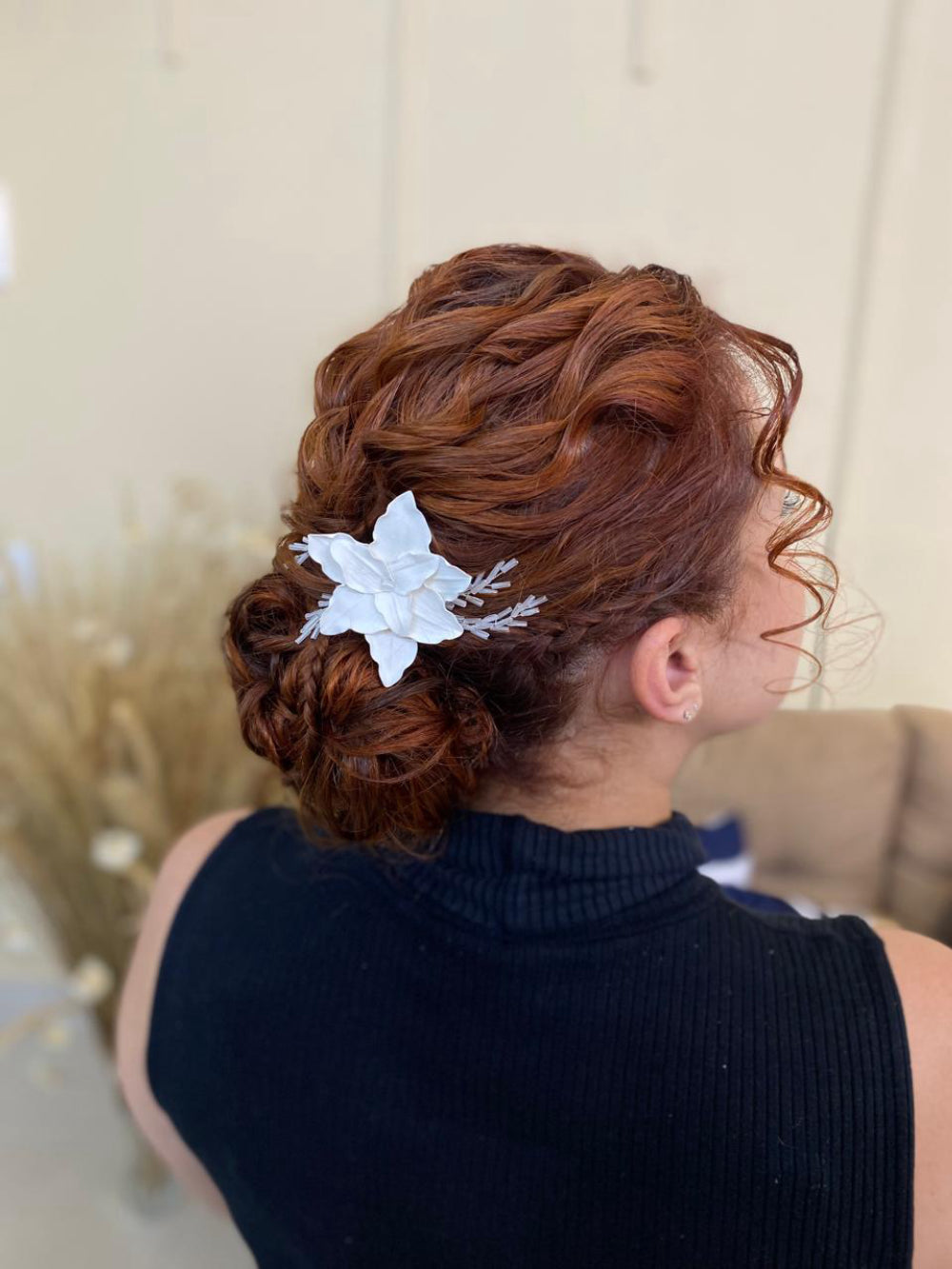 Flor de cabelo para noivas Fiancée