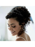 Headband duplo de pérolas Fiancee