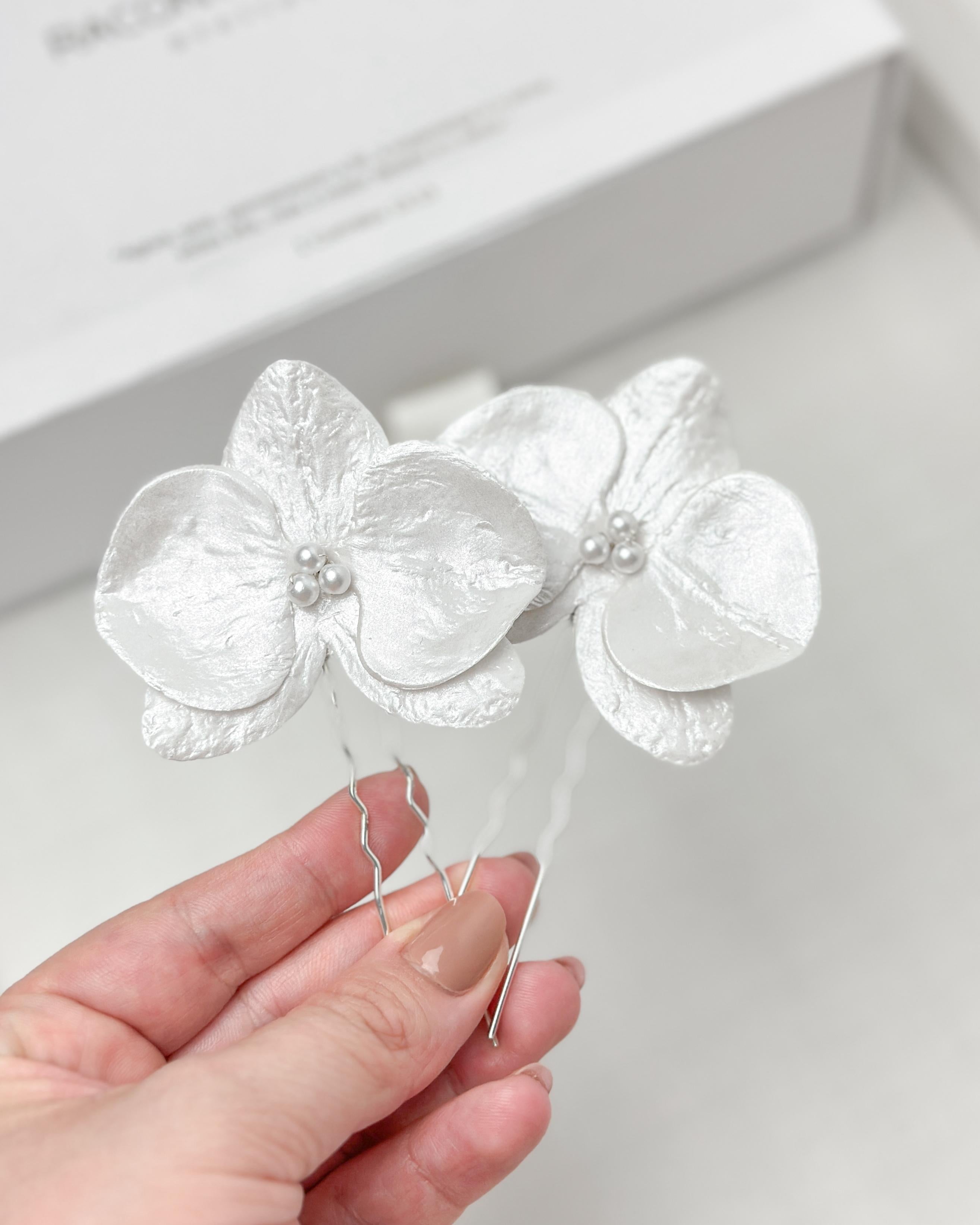 Grampos de Noiva Orquídea Maria Par Racontti