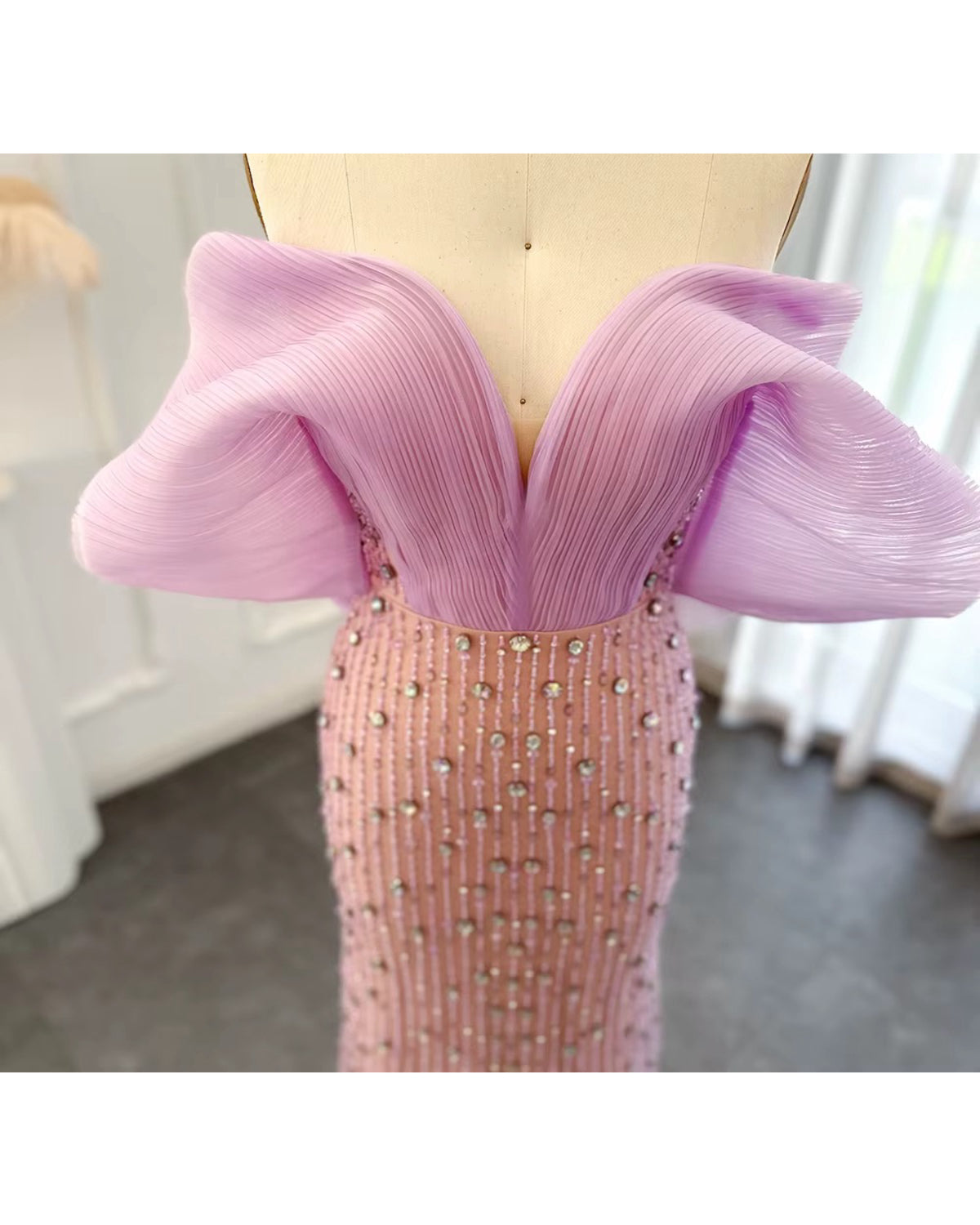 Vestido de Festa Longo Forro Longo Lilás Lia Amallu Oficial