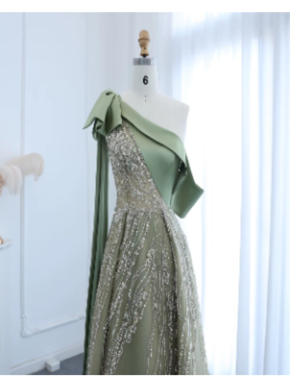 Vestido de Festa Longo Verde Oliva Lily Amallu Oficial