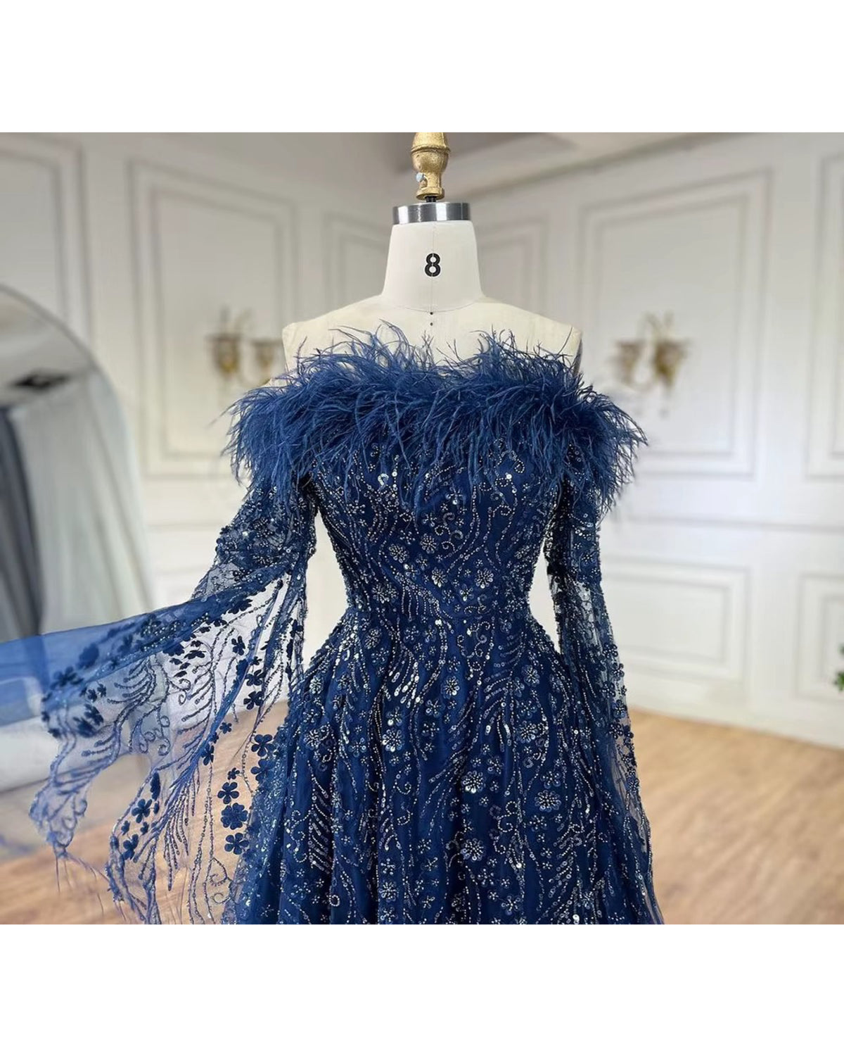 Vestido de Festa Longo Bordado Carol Amallu Oficial