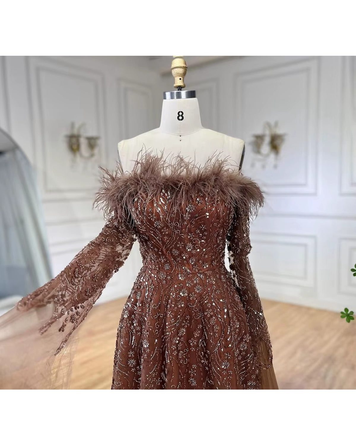 Vestido de Festa Longo Bordado Carol Amallu Oficial