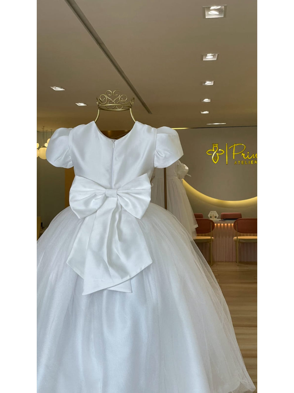 Vestido de Dama Sofia com Tule Prin Atelier