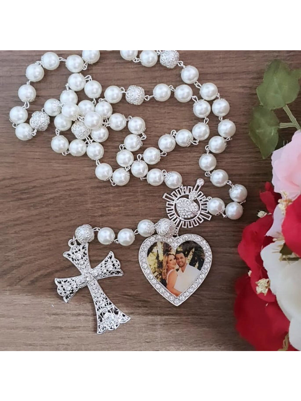 Terço Sagrado Coração Atelie Fiore