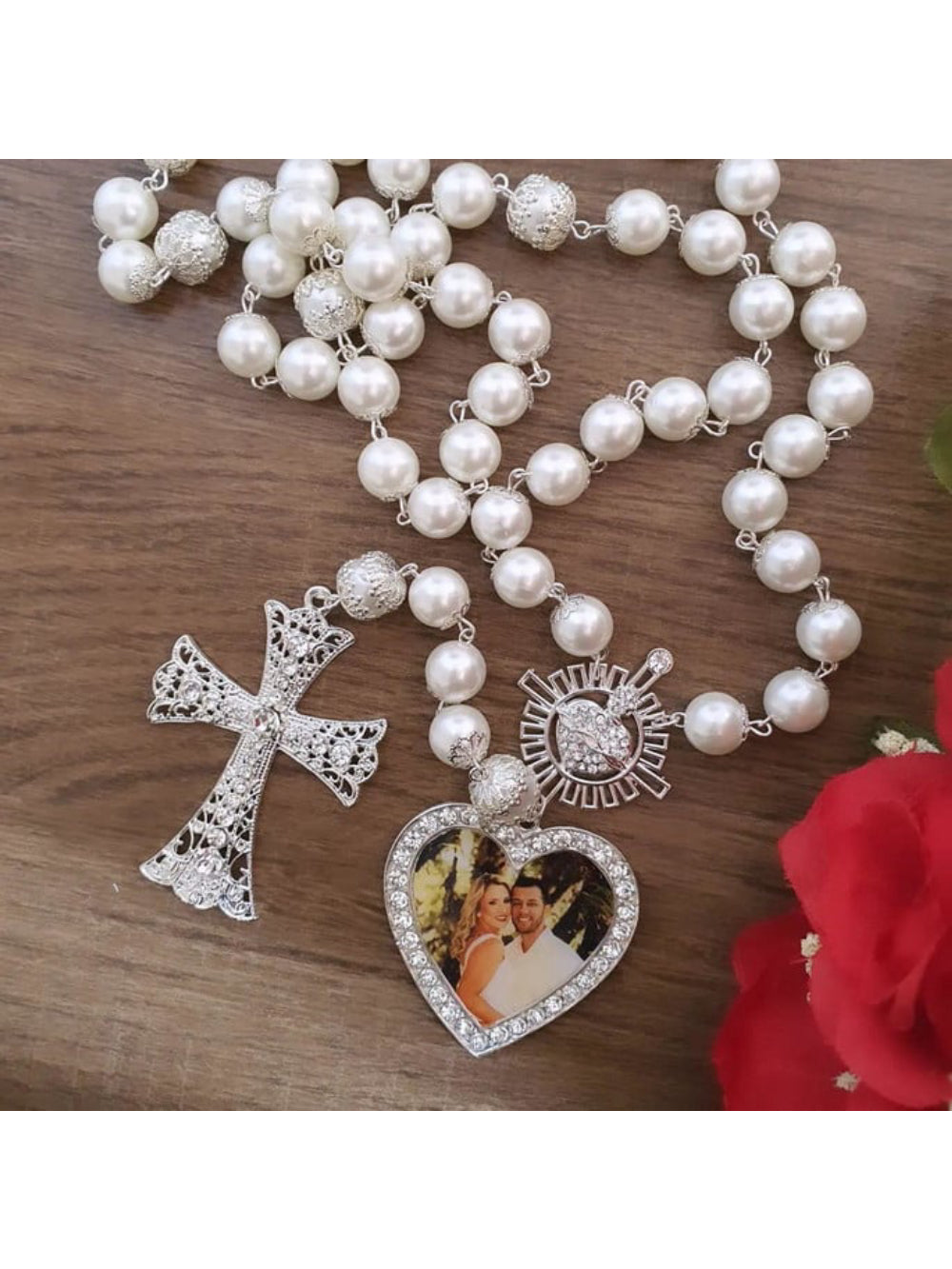 Terço Sagrado Coração Atelie Fiore