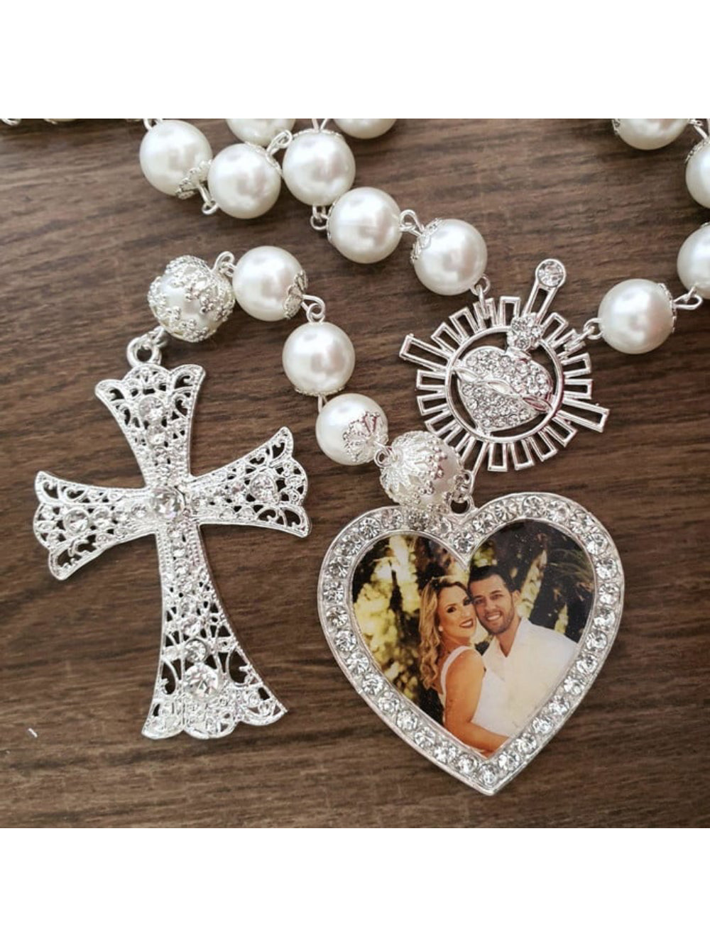 Terço Sagrado Coração Atelie Fiore