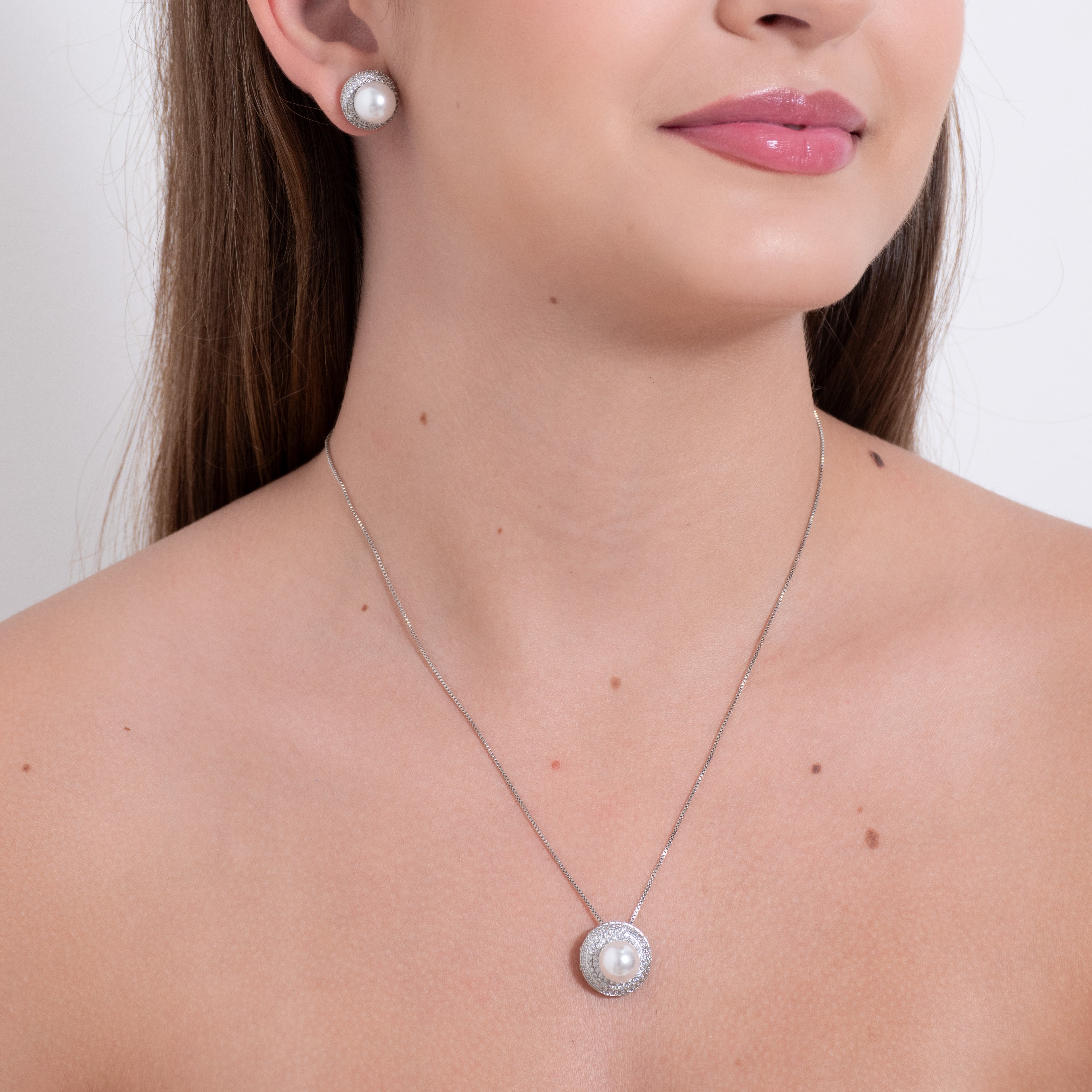Conjunto Perola Noiva Reluzente